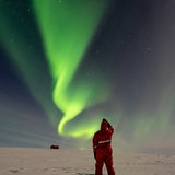 Bremerhavener bestaunt in der Antarktis die Nordlichter