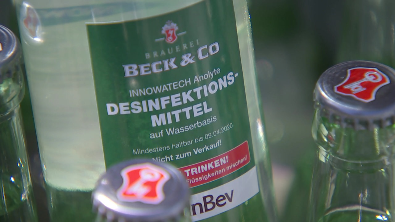 Bremer Beck S Brauerei Produziert Desinfektionsmittel Buten Un Binnen