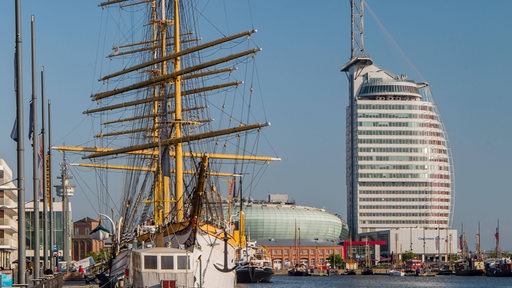 Bremerhavener Schriffsskyline.