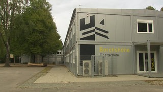 Der provisorische Containerbau der Oberschule Borchshöhe