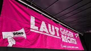 Plakat "Laut gegen Rechts"