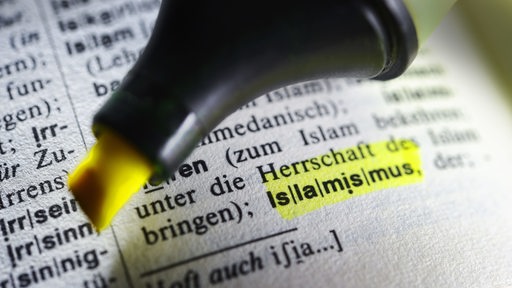 Das Wort Islamismus in einem Wörterbuch