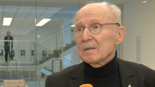 Werders Ex-Manager Willi Lemke bei einem Fernsehinterview.