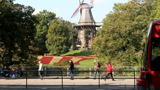 Die Windmühle am Wall in Bremen.