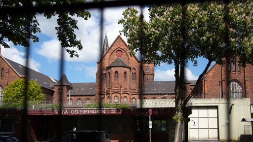 Eingang zur Justizvollzugsanstalt Oslebshausen/Bremen.