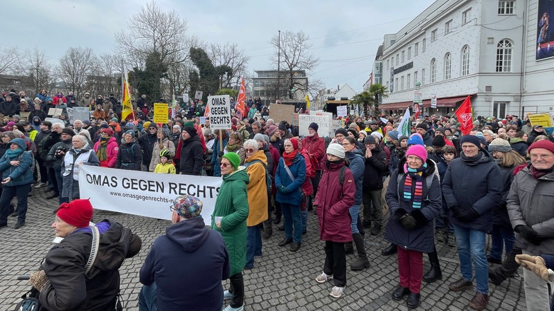 Teilnehmer einer Klima-Demo.