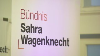 Ein Plakat von Bündnis Sahra Wagenknecht.