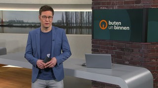 Felix Krömer im Studio von buten un binnen.