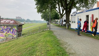 Neue öffentliche Toilette am Osterdeich an der Sielwallfähre