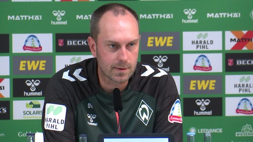 Werder Bremen Trainer Ole Werner im Interview.