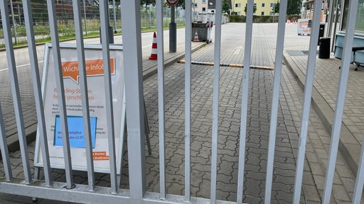 Geschlossene Recyclingstation in Bremen Hohentor