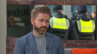 Thorge Koehler, Leiter des Landesamt für Verfassungsschutz, zu Gast im Studio von buten un binnen.