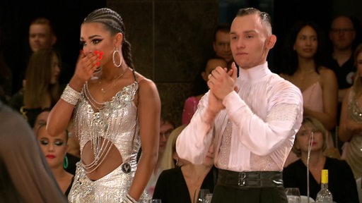 Das Tanzpaar Luna Albanese und Dimitri Kalistov beim Dance Sport Festival.