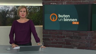 Kirsten Rademacher im Studio von buten un binnen