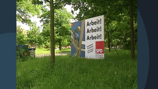 Es ist ein Wahlplakat aus dem Jahr 1994 von der Europawahl zu sehen.