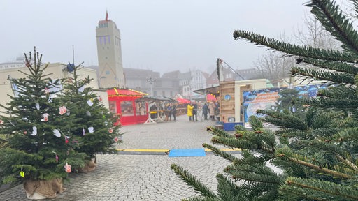 Auf dem Bild ist der Eingang des Weihnachtsmarkte in Delmenhorst zu sehen.